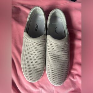 Women Perforated Slip-On Shoes - Tan